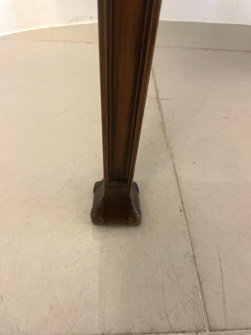 Antique Victorian Quality Carved Figured Mahogany Serving/Console Table - Image 12